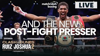 AND THE NEW Anthony Joshua PostFight Press Conference  Ruiz vs Joshua 2 [upl. by Ikilisav620]