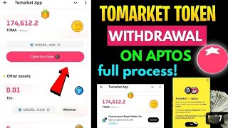 TOMARKET WITHDRAW BITGET LITE WALLET CONNECT  APTOS CHAIN  MUST WATCH amp COMPLETE WITHDRAW SETUP [upl. by Nicholas]