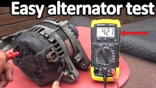 How to Test an Alternator  Testing the Voltage Regulator Diode rectifier and Stator [upl. by Cousin]