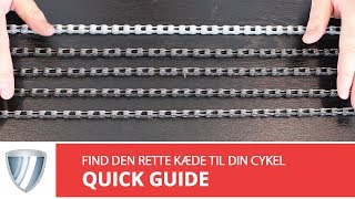 Sådan finder du den rigtige kæde til din cykel [upl. by Riggins321]