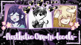 Aesthetic Omori decals  decal ids  For your Royale high journal Bloxburg Etc ٩◕‿◕۶ [upl. by Atikkin]