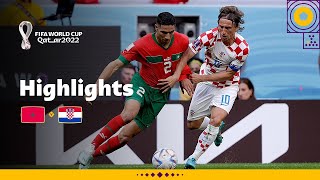 Modric and Hakimi go headtohead  Morocco v Croatia highlights  FIFA World Cup Qatar 2022 [upl. by Butterworth]