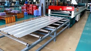 ECO IBR Roofing Sheet Roll Forming Machine Máy Cán Tôn Sóng Vuông [upl. by Rafaj]