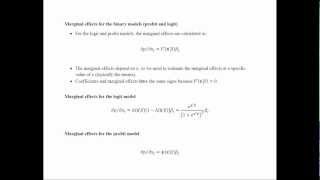 Probit and Logit Models [upl. by Asenaj]