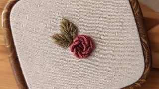 Easy Bullion Knot Rose Tutorial  Step by step Hand Embroidery Tutorial for Beginners ❤️ Gossamer [upl. by Nnyllaf]