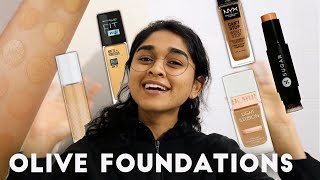 OLIVE UNDERTONE MediumTan Best Foundations In India 🖌️ Swatches and Reviews [upl. by Jacquelyn]