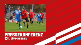 Pressekonferenz 1 Göppinger SV  TSV Steinbach Haiger 11 I Regionalliga Südwest [upl. by Lienhard507]