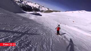 Skiing Ischgl Austria Piste 22  23 [upl. by Aimet]