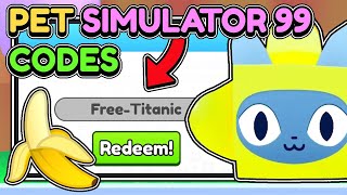 😱This SECRET CODE GIVES FREE TITANIC PETS in Pet Simulator 99 [upl. by Tammy]