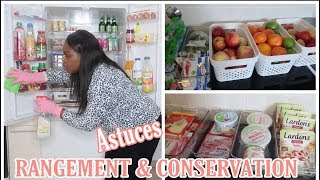 COMMENT NETTOYER SON FRIGO Rangement Organisation de mon Frigo ASTUCES RANGEMENT ET CONSERVATION [upl. by Runkel290]