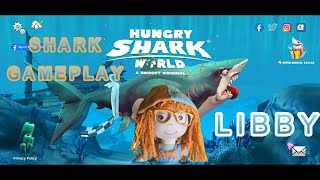 Hungry Shark Gameplay and Learning with Libby [upl. by Akcemat]