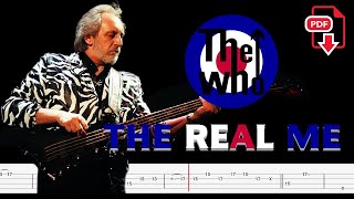 The Who  The Real Me 🔴Accurate Bass Tabs By John Entwistle  ChamisBass thewho chamisbass [upl. by Aratehs]