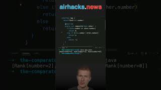 The Comparable Implementation quotHackquot java shorts coding airhacks [upl. by Ahcmis868]