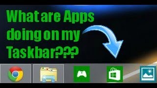 HOWTO Stop Windows Apps from appearing on your Taskbar on Windows 881 [upl. by Nediarb]