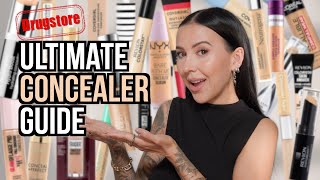 I Bought EVERY DRUGSTORE Concealer amp TESTED Them Back to Back [upl. by Bithia]