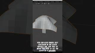 how to make cloth physics in blender shaders blender shortsviral havefun gamedev [upl. by Ajit]