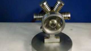 6 Cylinder Radial Engine Steam or Air 30000 RPM [upl. by Audrey]