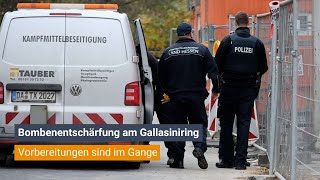 FULDA Vorbereitungen zur Bombenentschärfung am Gallasiniring [upl. by Durnan]