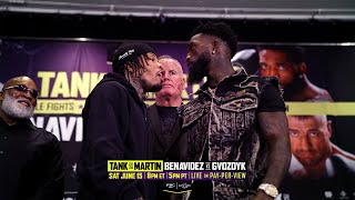 Gervonta Davis Makes Frank Martin FLINCH During Heated Faceoff [upl. by Kyne]