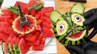 Art In Super Fruit Watermelon Platter Decoration Ideas Cutting Tricks [upl. by Joceline802]