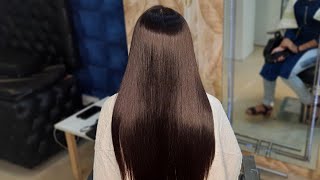 Smoothening vs Keratin Hair Treatment  All About Straight Smooth Shiny Frizz Free Hair shorts [upl. by Naitirb]