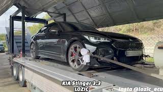 KIA stinger 33 lozic tuned 438Whp amp 76tq kia kiastinger [upl. by Gracia]