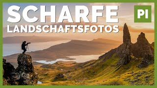 Garantiert scharfe Landschaftsfotos ➡️ Landschaftsfotografie Tutorial [upl. by Reiter]