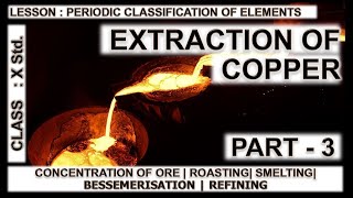 How to extract Copper from its ore  Class 10  Part  3 [upl. by Erialcyram722]