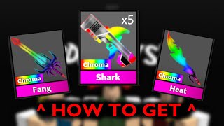 HOW TO GET CHROMA GODLIES IN MURDER MYSTERY 2  Roblox [upl. by Kcirdek515]