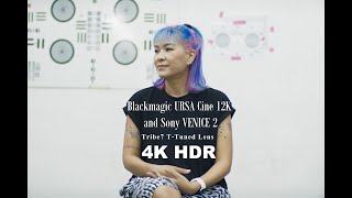 Test Blackmagic URSA Cine 12K LF and Sony VENICE 2 with Blackwing7 T Tuned lens in 4K HDR10 [upl. by Yriek]