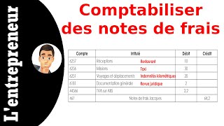 Comptabiliser des notes de frais  application [upl. by Rabelais]