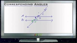 Corresponding Angles Lesson Basic Geometry Concepts [upl. by Anerda]