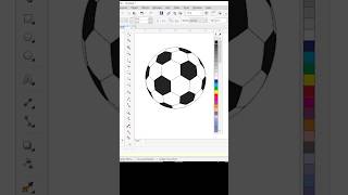 Coreldraw tutorial  how to make football in coreldraw  fisheye   coreldraw coreldrawtricks [upl. by Goat948]