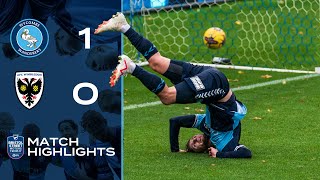 HIGHLIGHTS  Wycombe 10 AFC Wimbledon [upl. by Eiralam808]