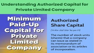 Authorised Capital  Authorised Share Capital  Limit of Authorized Capital For Pvt Limited [upl. by Diella]