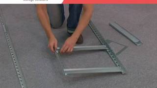 How to assemble STABIL CLASSIC metal shelving by AR Shelving [upl. by Wallack]