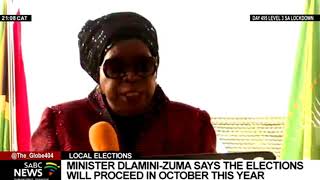 Minister DlaminiZuma proclaims 27th of October 2021 as date for LGE [upl. by Prakash]