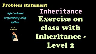 Exercise on class diagram with Inheritance level 2 tamil  problem statement for inheritance [upl. by Suelo]