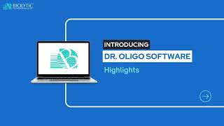 Introducing the Dr Oligo Software  Biolytic Lab Performance Inc [upl. by Einnej]