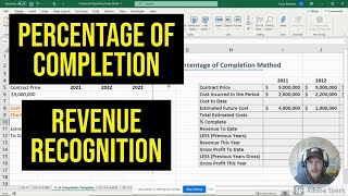 Revenue Recognition For Long Term Contracts  Percentage Of Completion  Intermediate Accounting [upl. by Salena687]