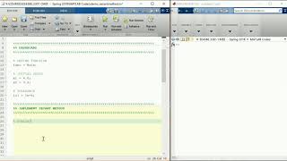 MATLAB Session  Secant Method [upl. by Airol837]