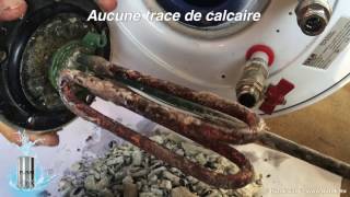 Effet de l’Anticalcaire Magnétique PURAK sur le serpentin d’un chauffe eau électrique [upl. by Yellehs575]