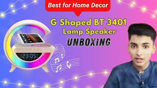 BT3401 Wireless Charging Bluetooth Speaker RGB Lamp Intelligent Atmosphere lamp Best for Home Decor [upl. by Akira]