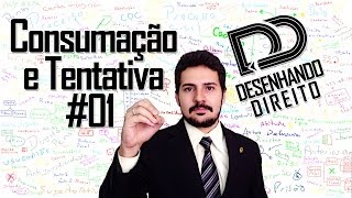 Direito Penal  Art 14 CP  Consumação e Tentativa Iter Criminis 01 [upl. by Sacken]