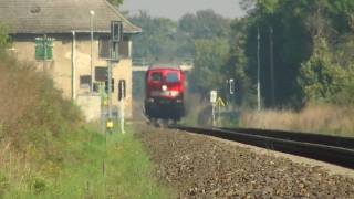 BR 232 5025 Ludmilla mit Pfeifen als Leerzug zwischen Rosow und Tantow HD [upl. by Atsirtal481]