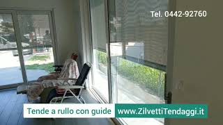 Tende a rullo per esterno con guide laterali in alluminio e pvc microforato soltis [upl. by Eissolf813]