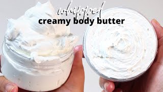 NEVER BUY BODY BUTTER AGAIN  DIY Whipped Shea Butter for Natural Hair and Skin [upl. by Isador]