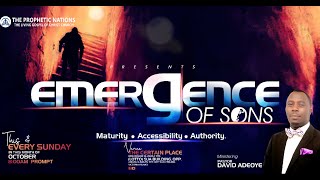 SUNDAY SERVICE  EMERGENCE OF SONS  GAINING MATURITY  Pastor David Adeoye [upl. by Onibag]