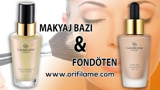 Oriflame Giordani Gold Makyaj Bazı ve Fondöten [upl. by Yddur190]