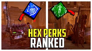 All 12 Hex Perks Ranked Worst to Best Dead by Daylight Hex Perks Ranked and Explained [upl. by Elokin]